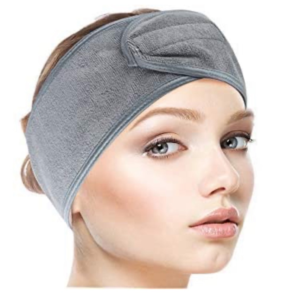 3 Pack Gray Spa Headbands